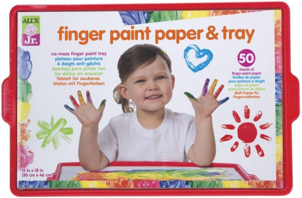 Finger Paint Paper & Tray