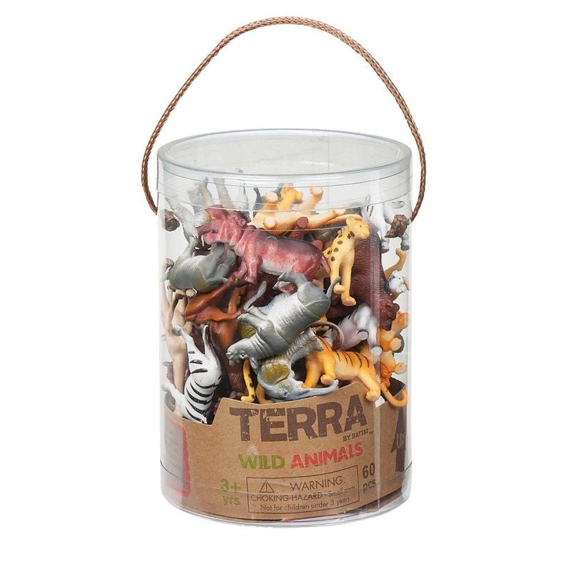 Terra wild animals in tube