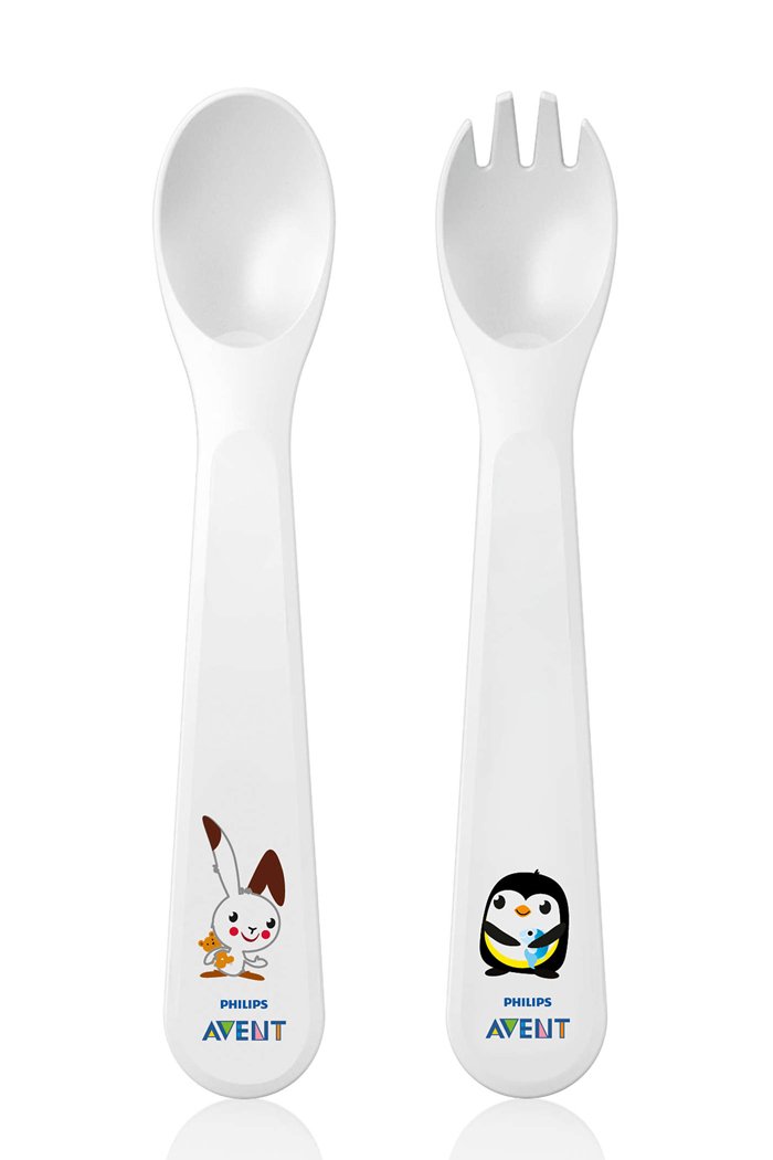 Philips avent fork &amp; spoon 12m+