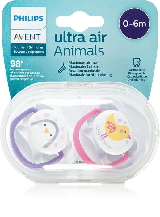 Avent Ultra Soothers Mix Animals 0-6 M