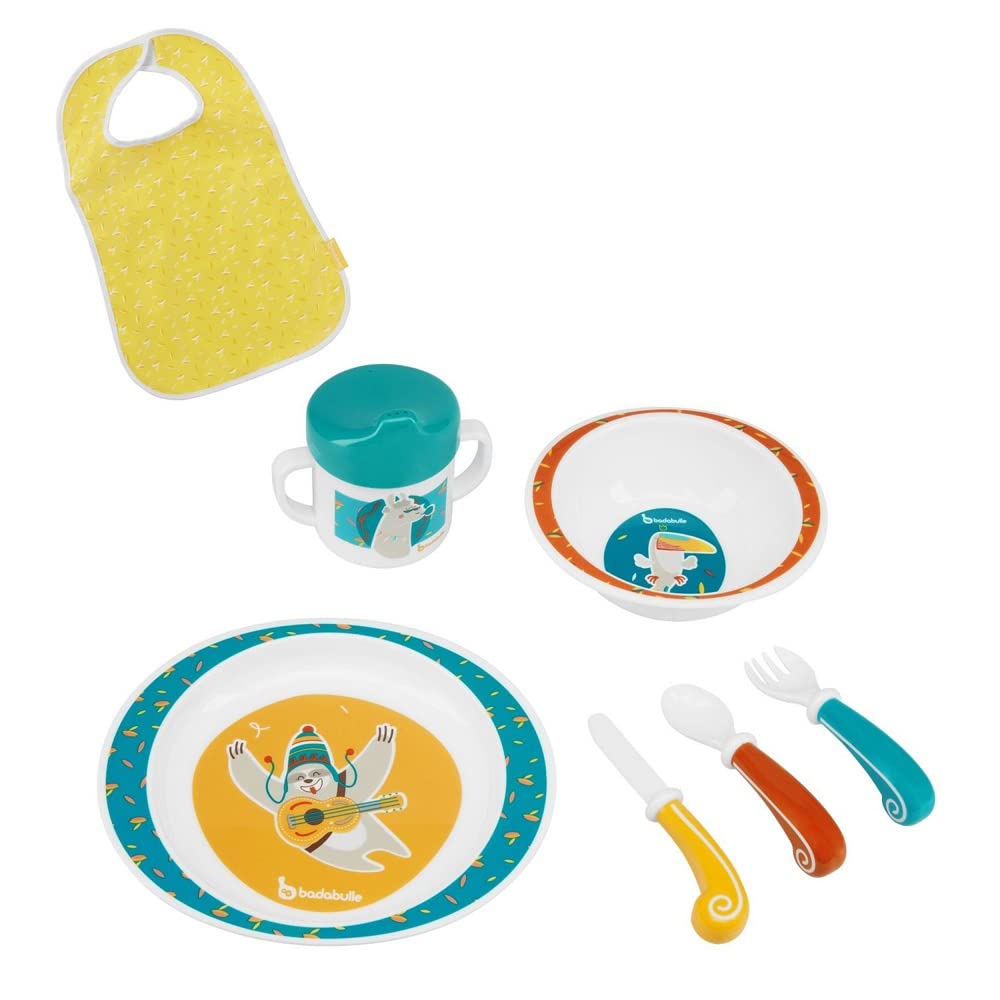 Badabulle yummy lunch set blue