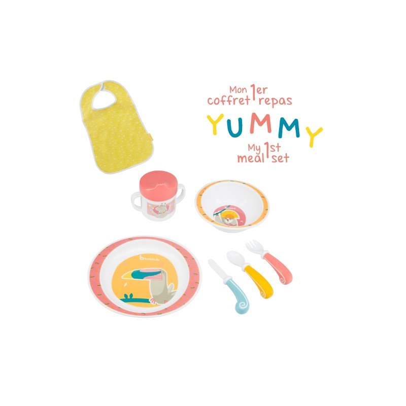 Badabulle yummy lunch set corail