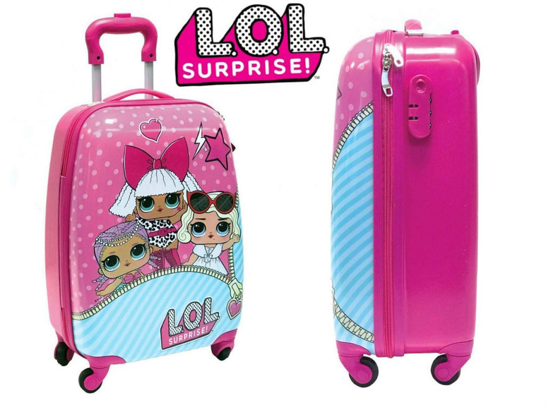 TRAVEL SUITCASE ON WHEELS FOR GIRL LOL SURPRISE!