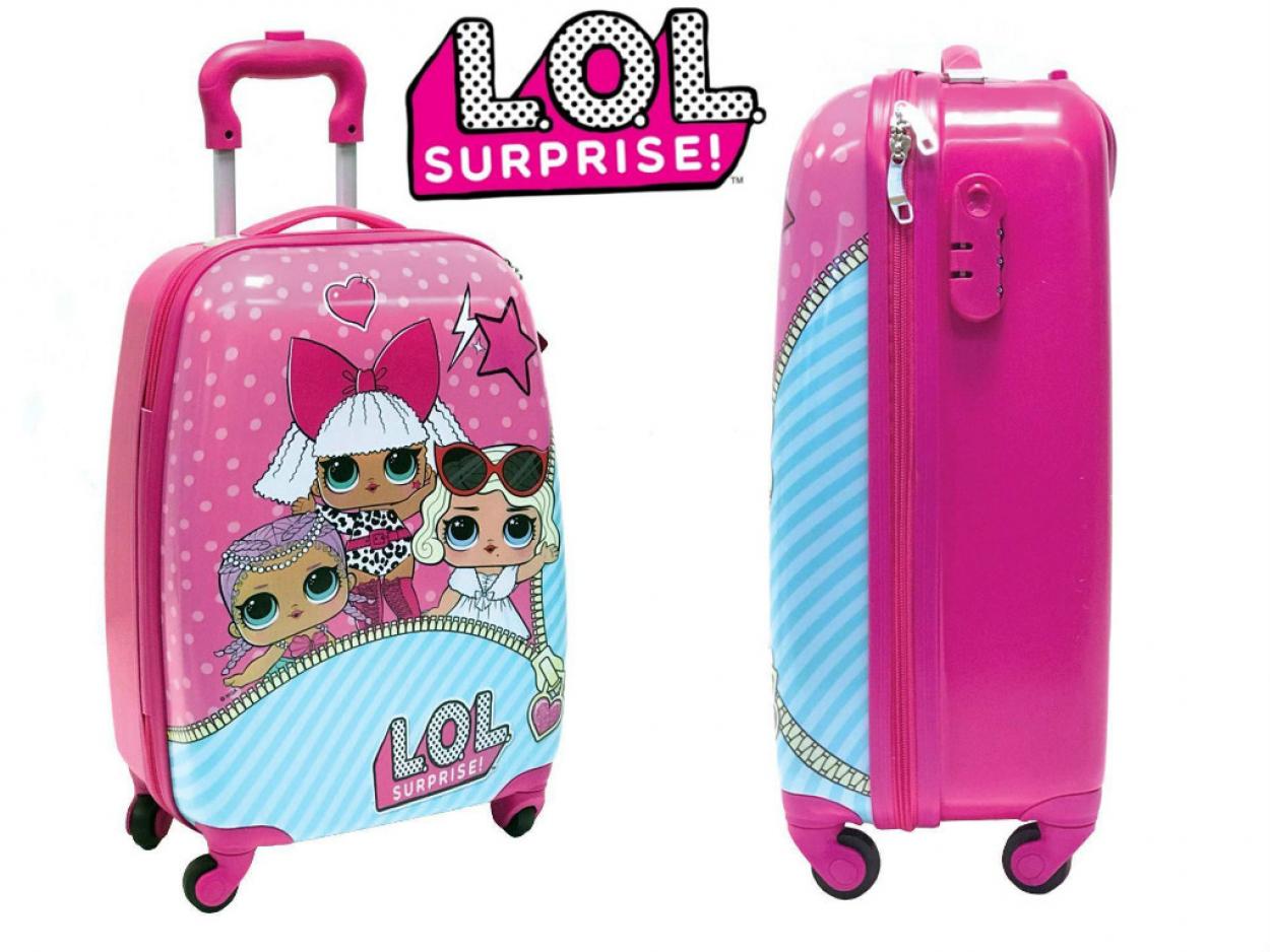 TRAVEL SUITCASE ON WHEELS FOR GIRL LOL SURPRISE!