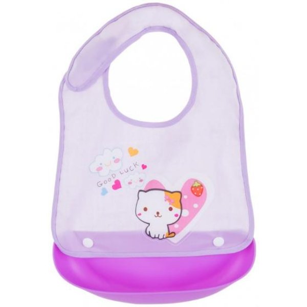 Chipolino bib happy meal purple