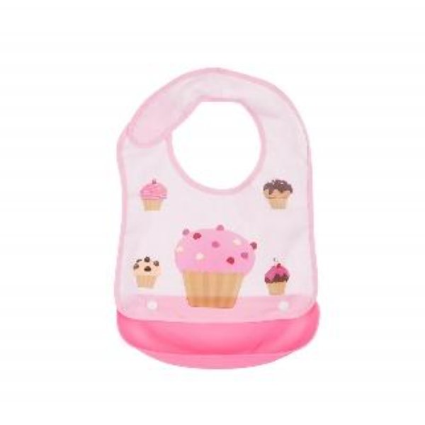 Chipolino bib happy meal pink