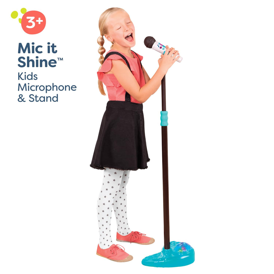 B. microphone with stand ( white )