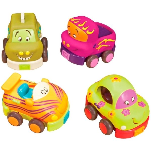 B. wheeee-ls pull back cars