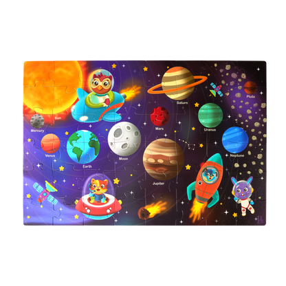 B Dot Floor Puzzle Solar System
