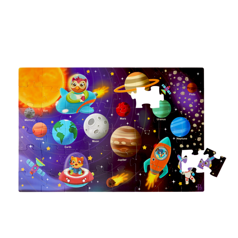 B Dot Floor Puzzle Solar System