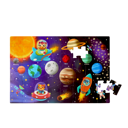B Dot Floor Puzzle Solar System