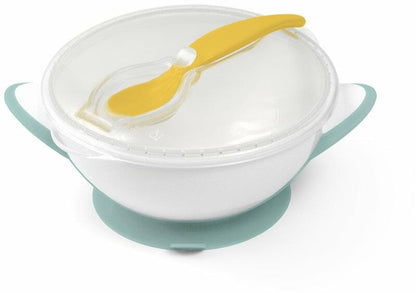 Baby Suction Bowl Spoon Blue