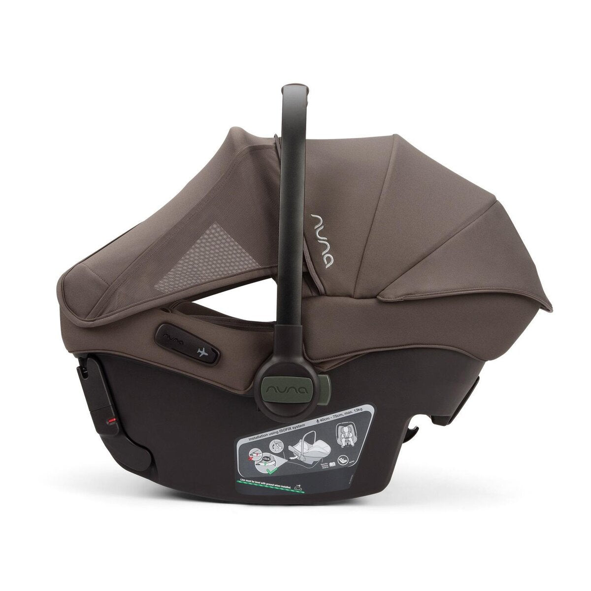 NUNA Stroller Triv Next Chestnut with Pipa Urban ISOFIX Car Seat