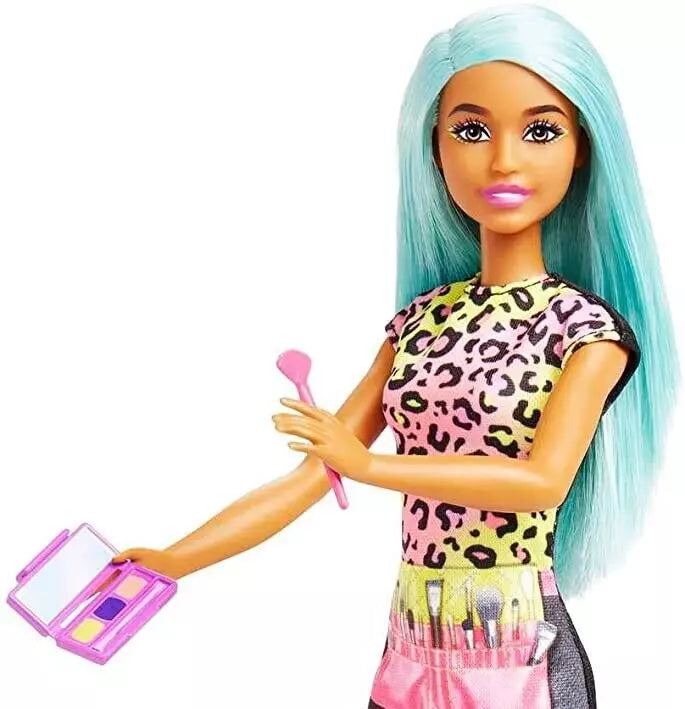 Barbie Doll and Accessories Career Makeup Artist with Palette and Brush
