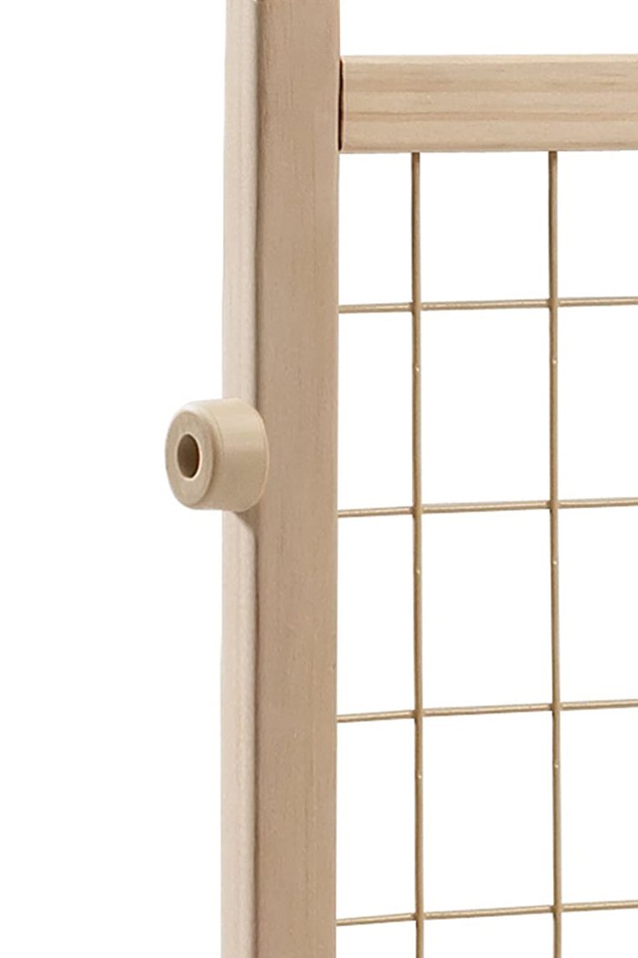 Evenflo position and lock tall natural wood baby gate, 79-127cm