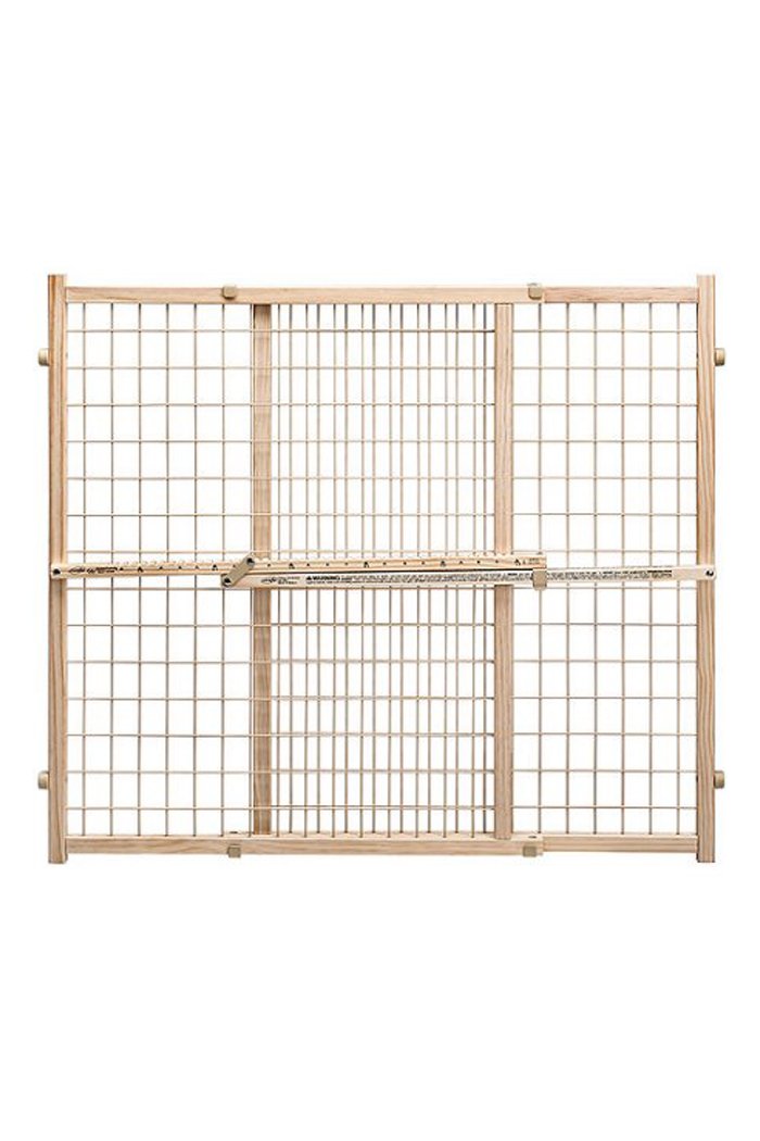 Evenflo position and lock tall natural wood baby gate, 79-127cm