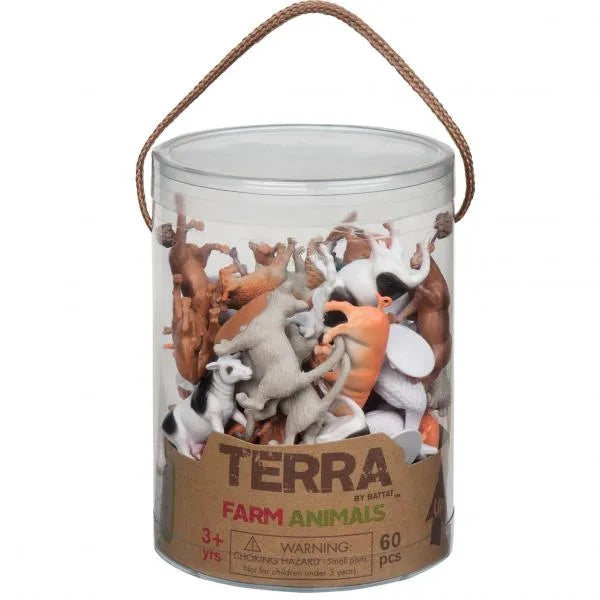 Terra farm animals in tube