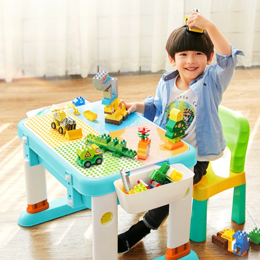 3 In 1 Multifunctional Building Block Table
