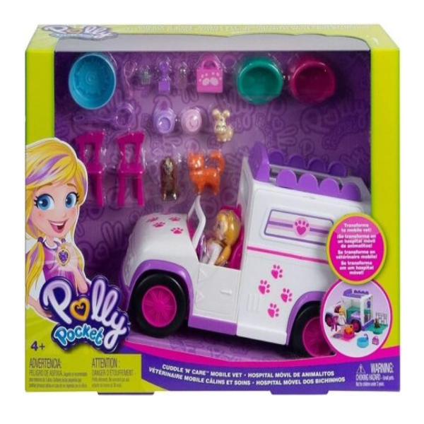 Polly Pocket Cuddle N Care Mobile Vet