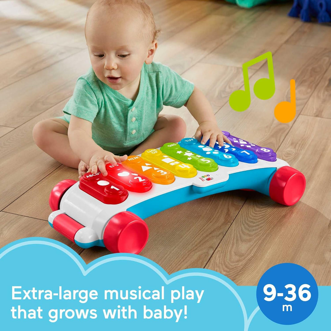 Fisher-Price Baby Learning Toy Giant Light-Up Xylophone