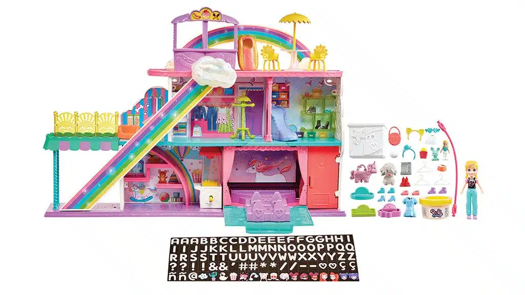 Polly Pocket Sweet Adventures Rainbow Mall