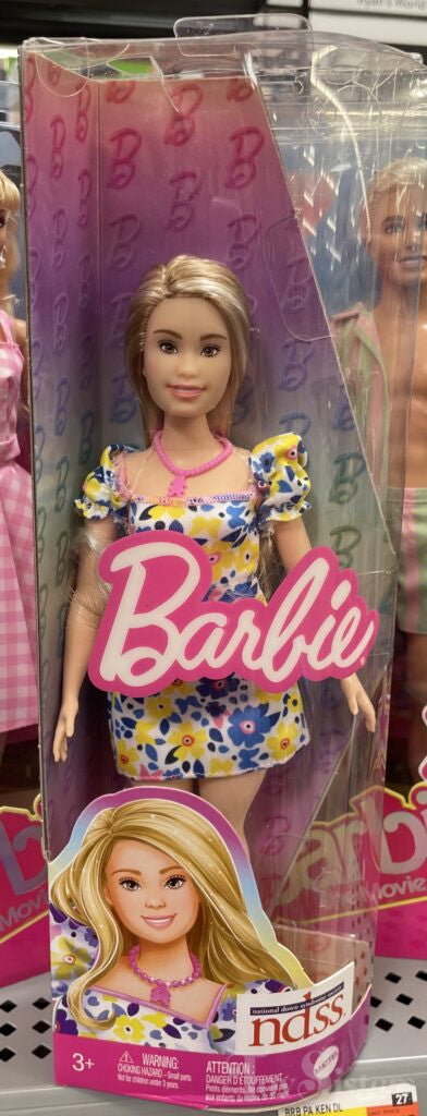 Barbie Doll With Down Syndrome Wearing Floral Dress