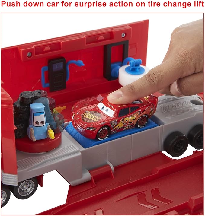 CARS GLOW RACERS TRANSFORMING MACK PLAYSET