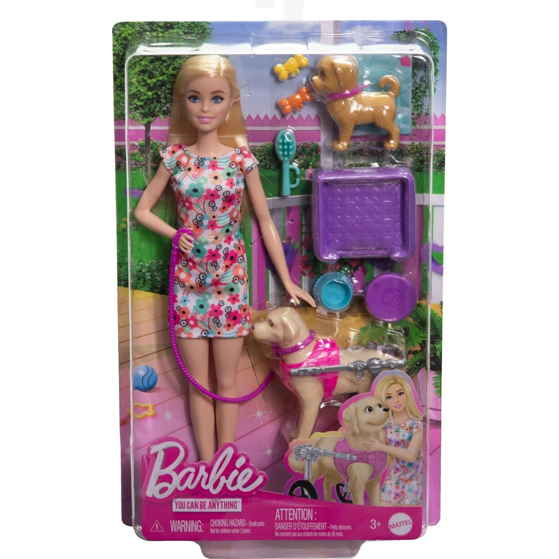 Barbie Walk &amp; Wheel, Animal in Wheelchair