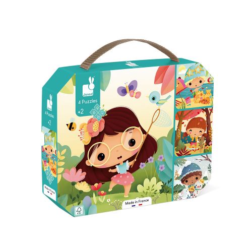 Janod 4 Seasons Evolving 4 Puzzles