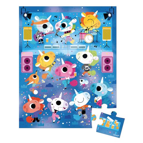 Janod Unicorns Rock Concert Puzzles 24&