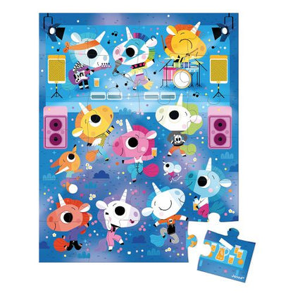 Janod Unicorns Rock Concert Puzzles 24&