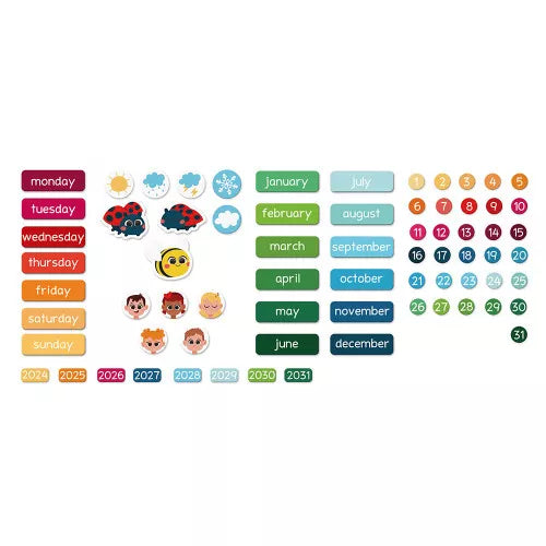 Janod Magnetic Calendar - En Version