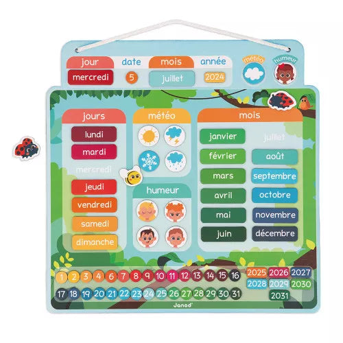 Janod Magnetic Calendar - Fr Version