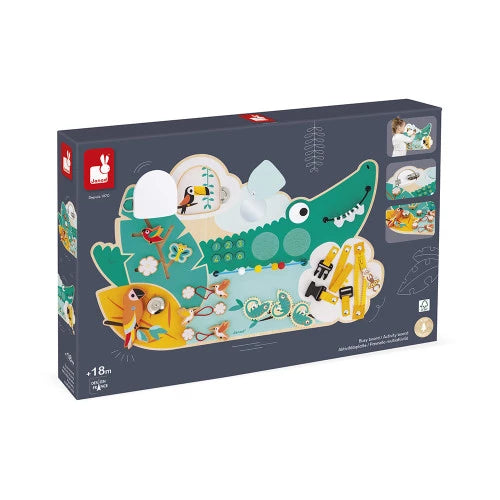 Tropik Wooden Crocodile Busy-Board