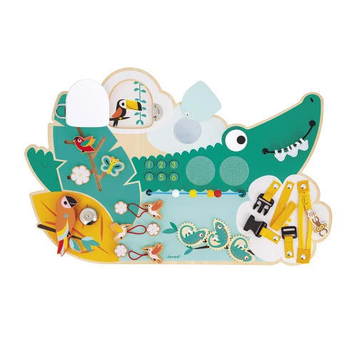 Tropik Wooden Crocodile Busy-Board