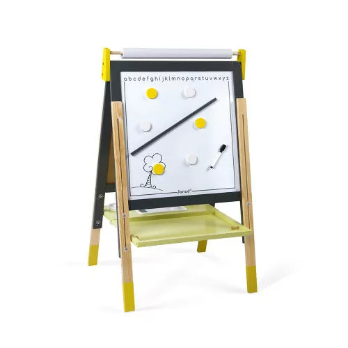 Janod Grey/Yellow Adjustable Easel