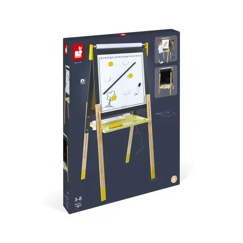Janod Grey/Yellow Adjustable Easel