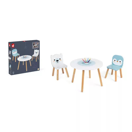 Janod Table And Chairs Polar 3-6YRS