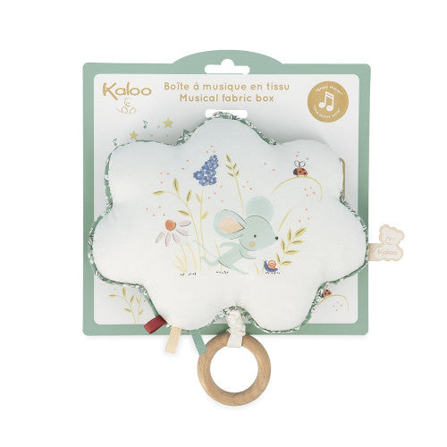 Kaloo Musical Fabric Box Green Mouse