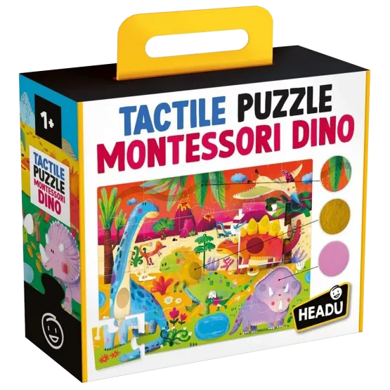 Tactile Puzzle Montessori Dino