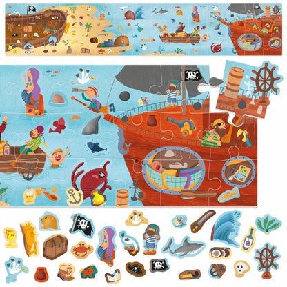 Puzzle + Stickers The Pirates