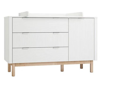 Miloo 1 Door + 3 Drawer Chest (Inc Legs)