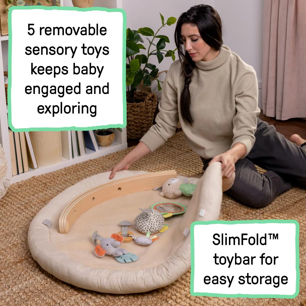 Ingenuity Every Season Plush Lambswool Baby Play Gym