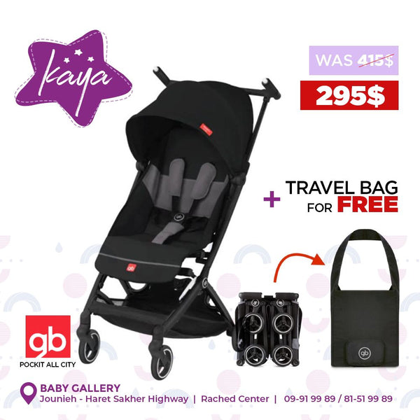 gb pockit+ all-city stroller travel bag Pockit All City Compact stroller + Travel Bag – Kaya