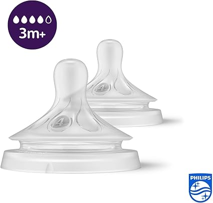 Avent 2 Natural Teats 3.0 Medium Flow-3M+
