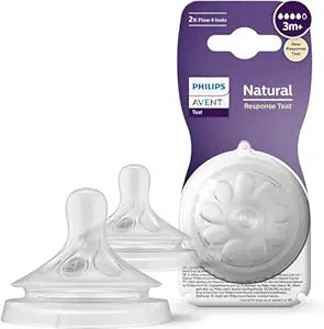 Avent 2 Natural Teats 3.0 Medium Flow-3M+