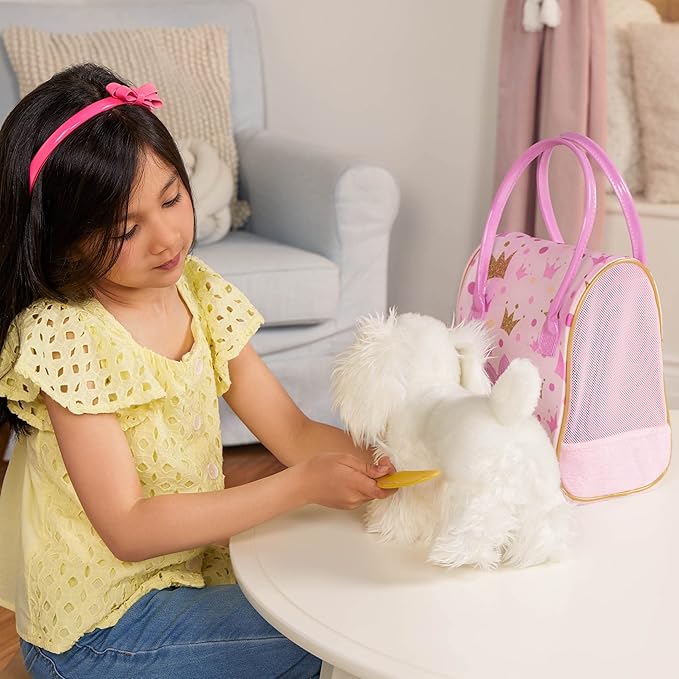 Pucci Pups Pink Crown Glam Bag With Plush