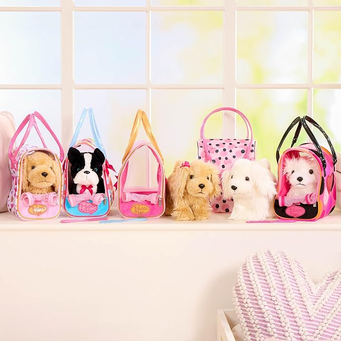 Pucci Pups Pink crown Glam Bag With Cocker