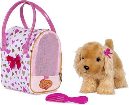 Pucci Pups Pink crown Glam Bag With Cocker