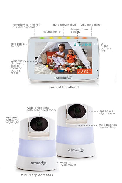 Summer infant monitor duo wide view